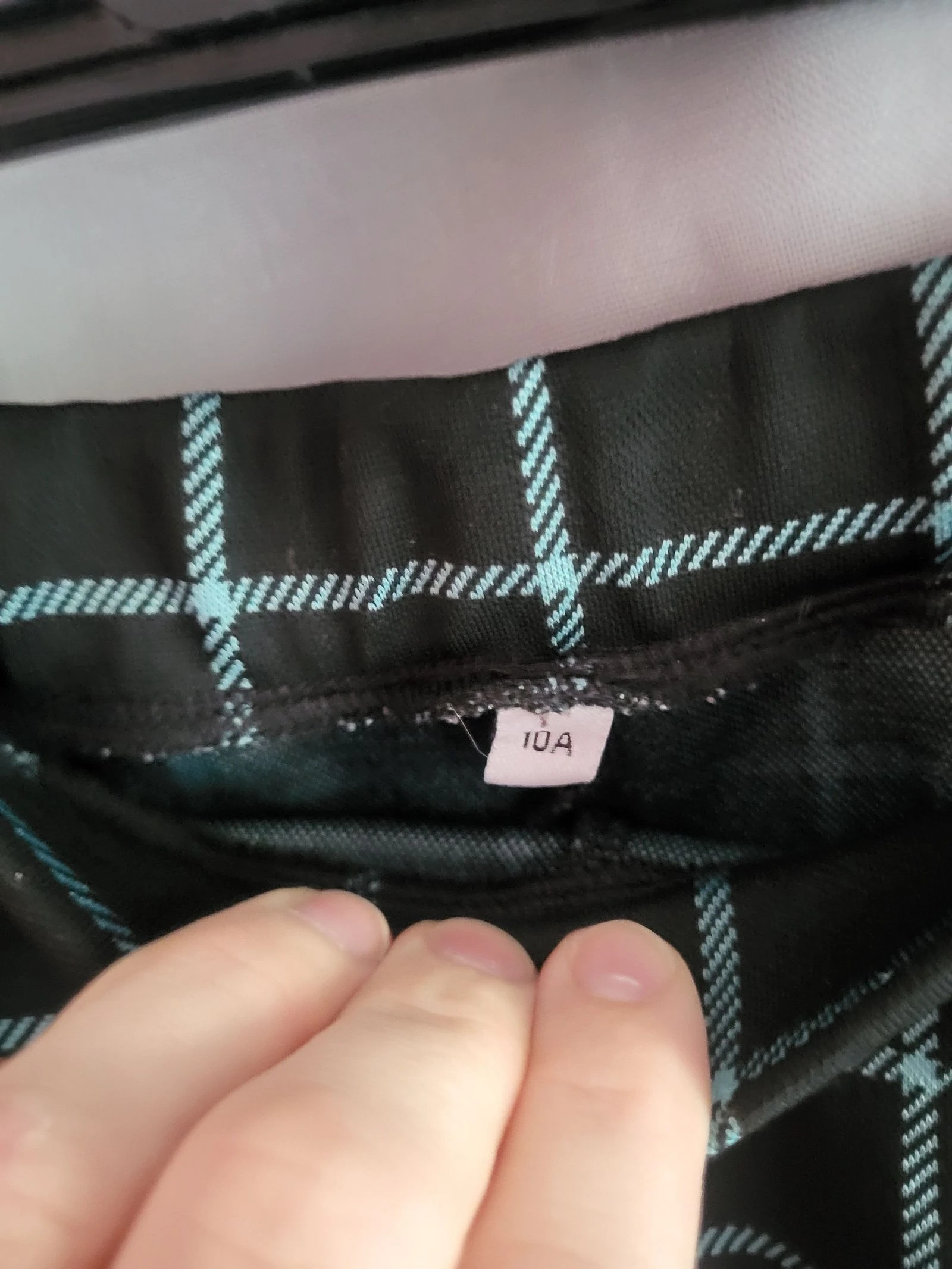 Pantalon à carreaux noir  – photo 4